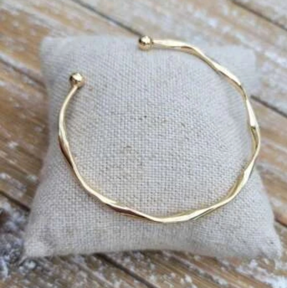 Adjustable Gold Cuff Bangle